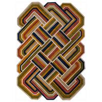 TEPPICH aus Wolle SOAR in Terrakotta, geometrisch, 140 x 200 cm - Rot, Textil (200/140cm) - KADIMA DESIGN