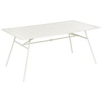 GARTENTISCH 160/90 cm Metall Hellbeige Terenzo - Beige, Metall (160/90/74cm) - Beliani