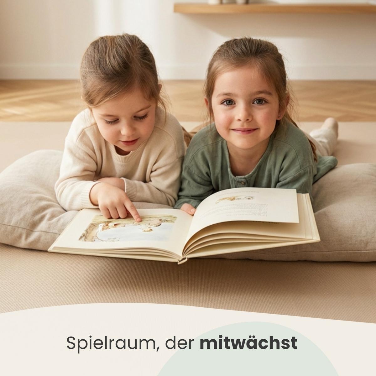 PUZZLEMATTE Uni Beige mit Rand EVA-036 18 Teile - Beige, Kunststoff (30/30cm) - Littletom