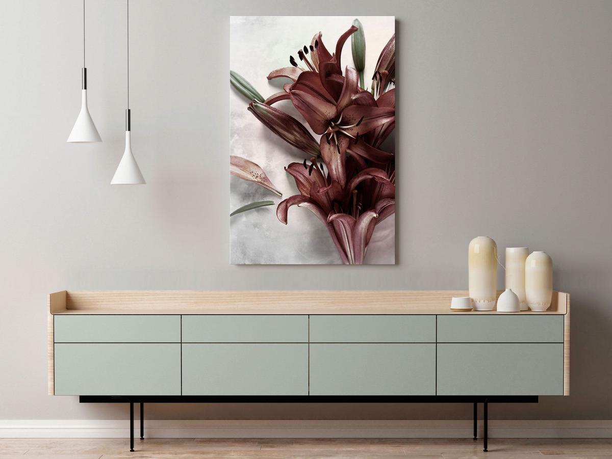 KUNSTDRUCK Braun 80/120 cm - Braun/Grau, Textil (80/120cm) - KUNSTLOFT