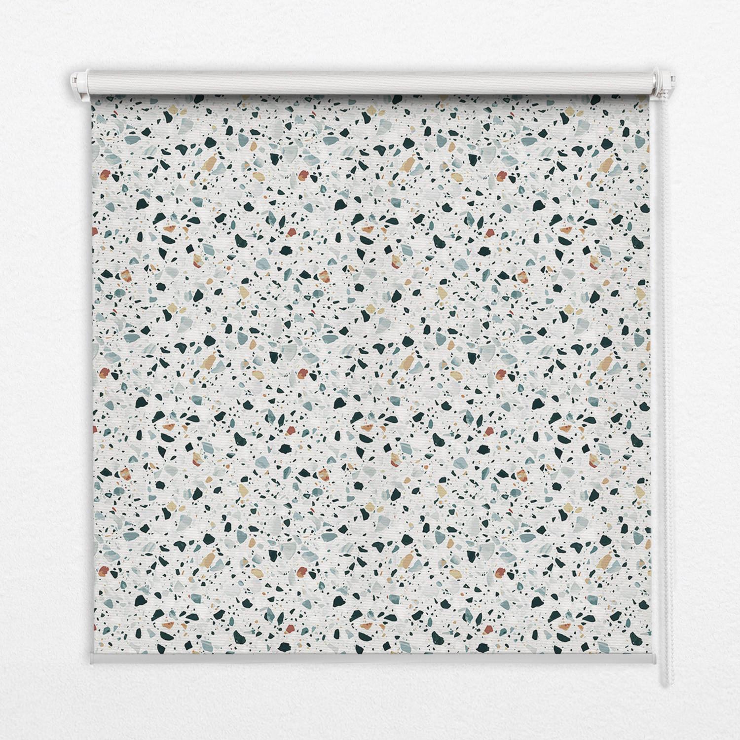INNENROLLO - Fensterrollo - Rollo - 150x180 cm - Flecken - Grau, Kunststoff (150/180/0.5cm) - TULUP