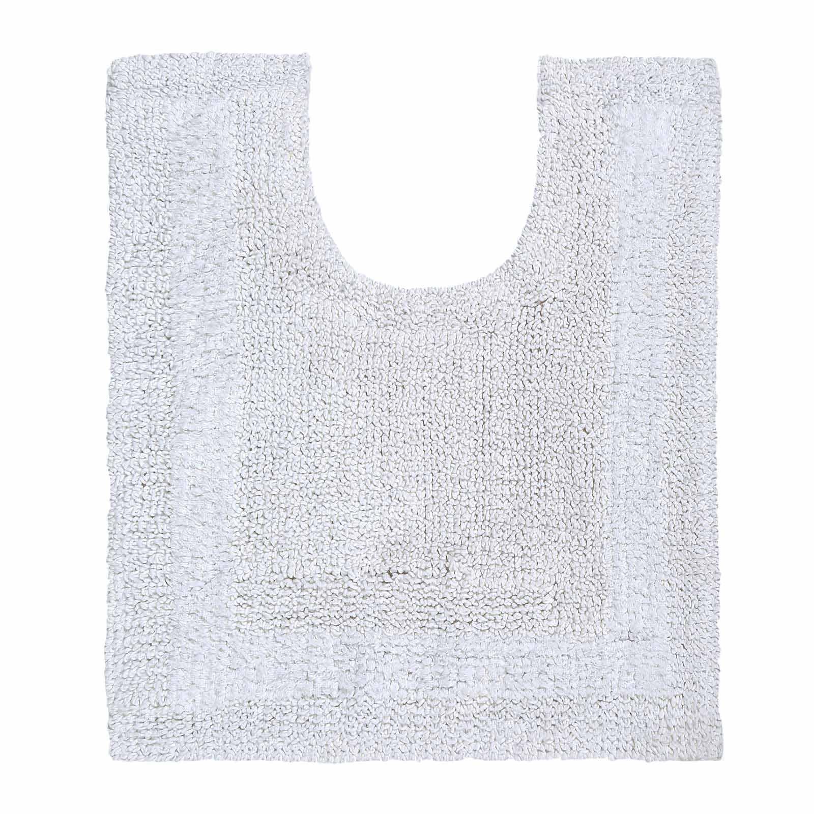 WC-VORLEGER 50/55 cm, 100% Baumwolle, wendbar - Weiß, Textil (50/55cm) - Homescapes