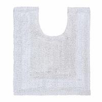 WC-VORLEGER 50/55 cm, 100% Baumwolle, wendbar - Weiß, Textil (50/55cm) - Homescapes