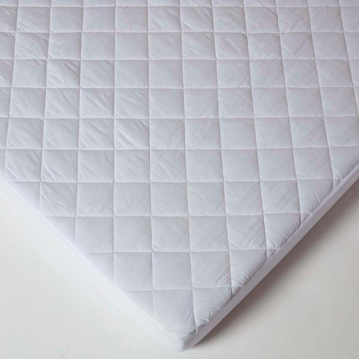 MATRATZENSCHONER wasserdicht & gepolstert, 120/190 cm - Weiß, Textil (120/190cm) - Homescapes