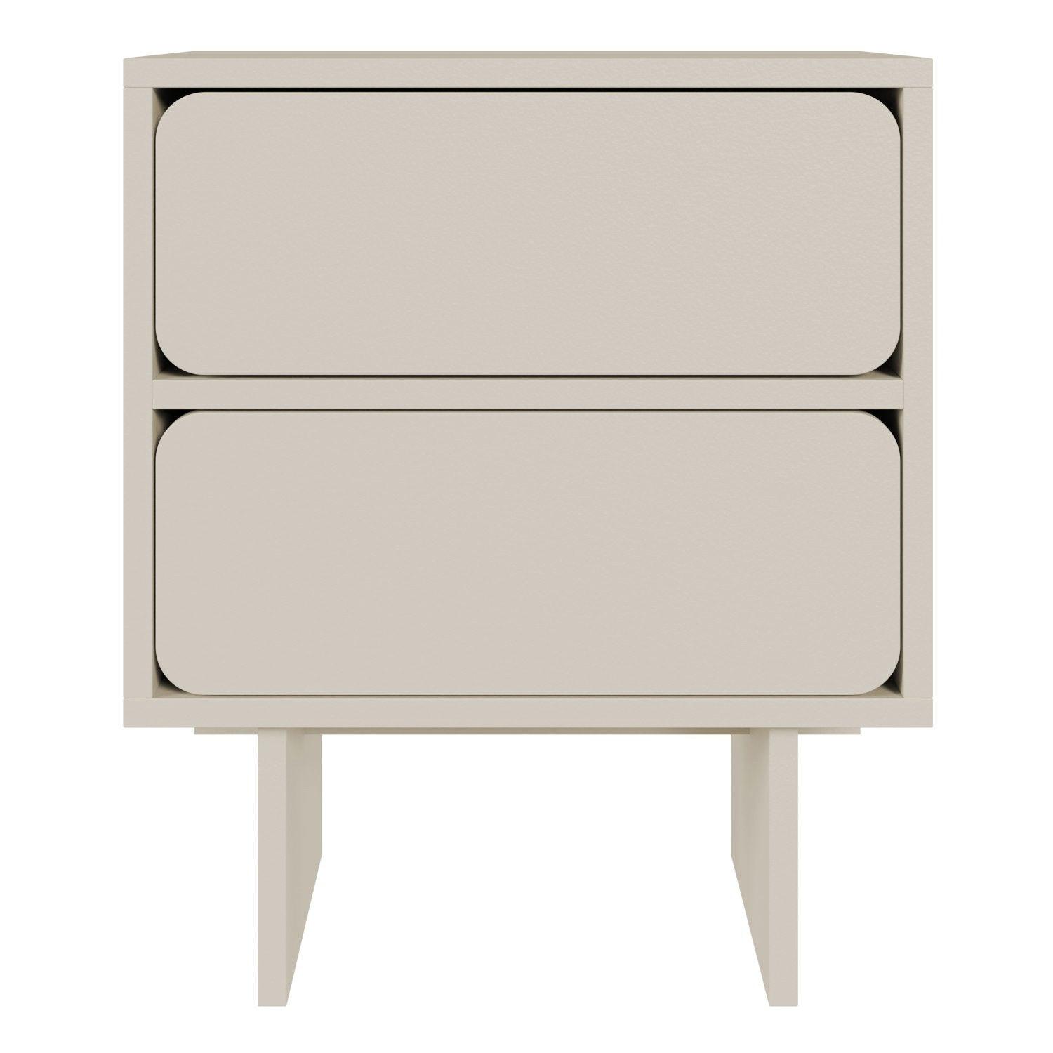 NACHTTISCH Wuwu Greige 50 cm - Taupe, Holzwerkstoff (49.6/56/35cm) - Selsey