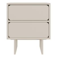 NACHTTISCH Wuwu Greige 50 cm - Taupe, Holzwerkstoff (49.6/56/35cm) - Selsey