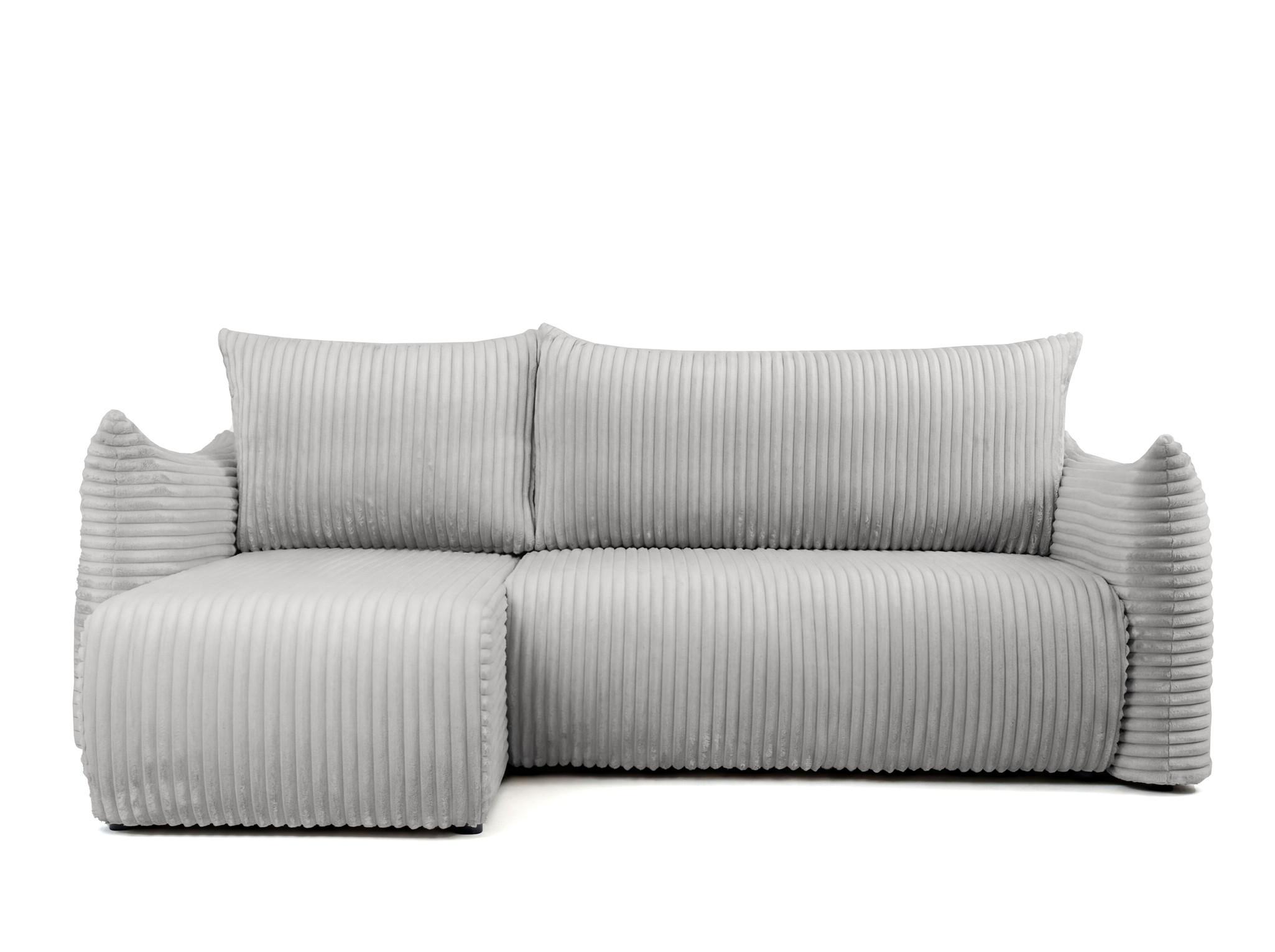 ECKSOFA Mailand Xs Mit Schlaffunktion - Grau, Holzwerkstoff/Textil (154/226cm) - Fun Möbel