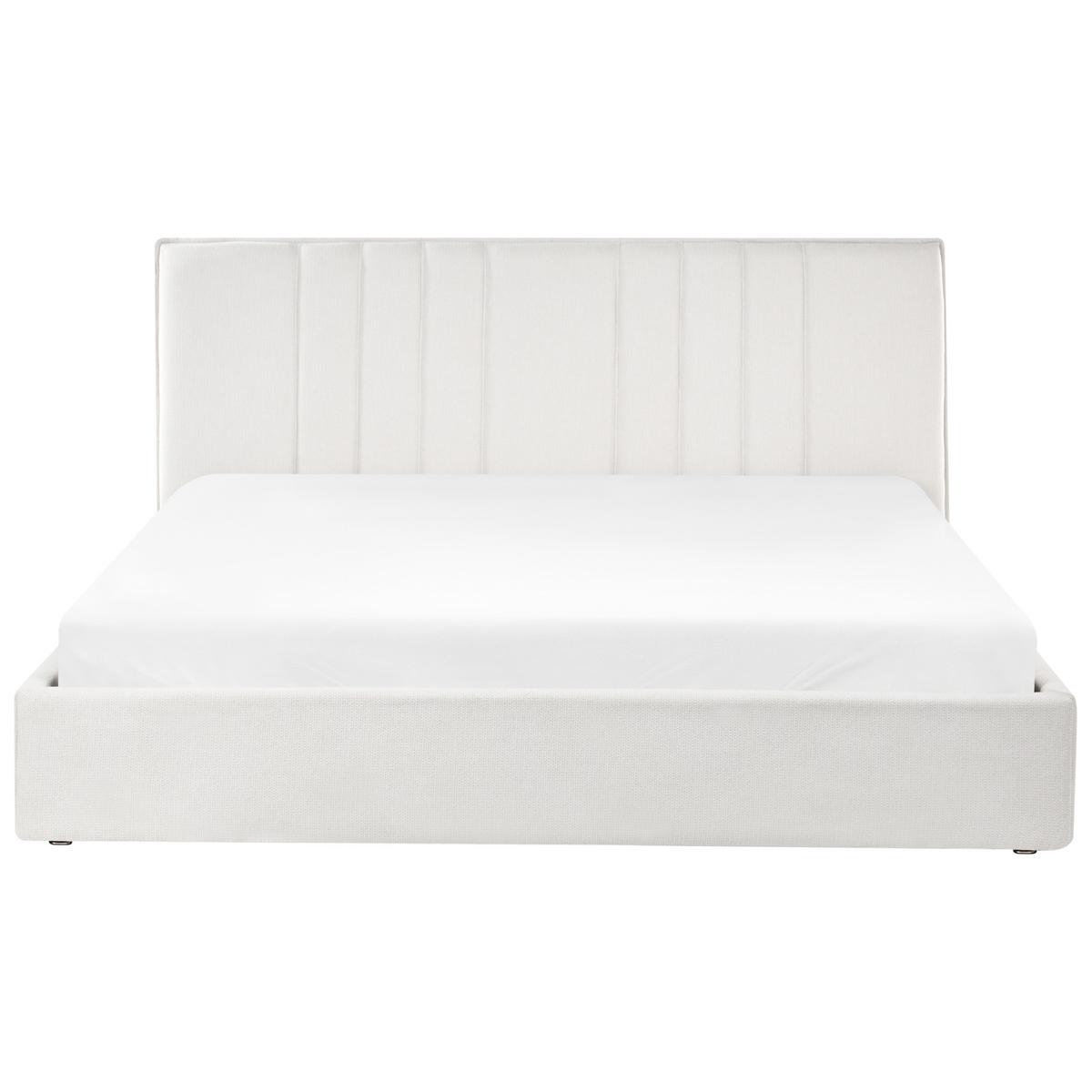 BETT 180/200 cm Hellbeige Tarascon - Beige, Textil (180/200cm) - Beliani