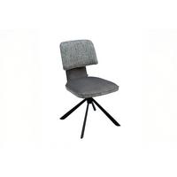 ESSZIMMERSTUHL LYSSIA Grau Webstoff Drehbar (360°) (1er-Set) - Grau, Kunststoff/Textil (49/86/65cm) - KAWOLA