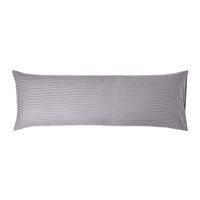 SEITENSCHLÄFERKISSENBEZUG Damast-Streifen, 48/136 cm - Grau, Textil (50/140cm) - Homescapes