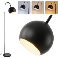 STEHLAMPE Ulyvith 42/20/160 cm - Schwarz, Metall (42/20/160cm) - ZMH
