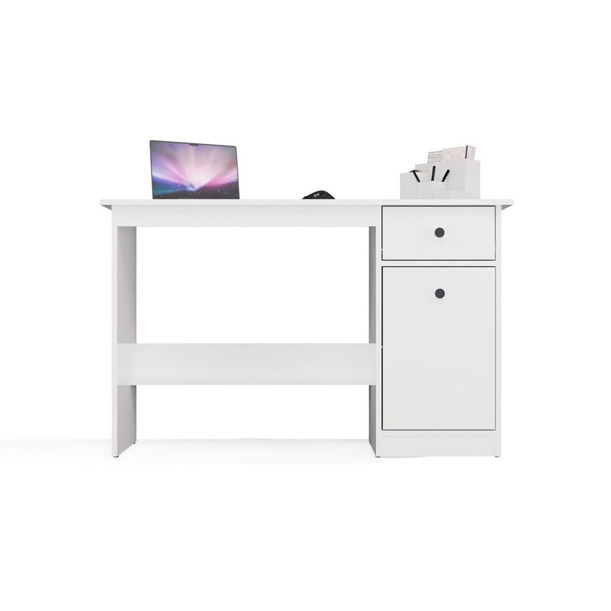 SCHREIBTISCH Weiß 120/75/45 - Weiß, Holzwerkstoff (90/50/75cm) - RAUMHIRSCH FURNITURE