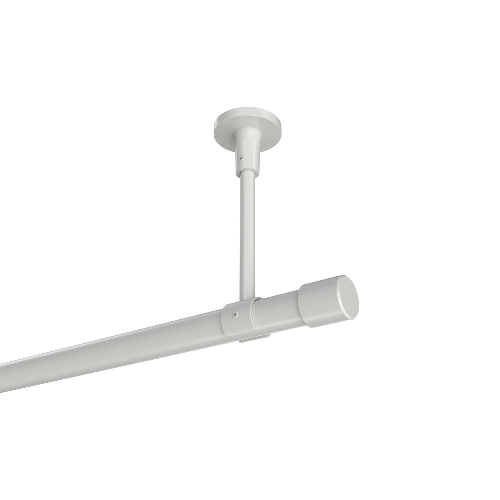 GARDINENSTANGE Sonette Santo 160 cm, 1-läufig, 20 mm Ø Weiß - Weiß, Metall (160cm) - INTERDECO