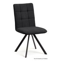 ESSZIMMERSTUHL drehbar (8er-Set) Despa 47x91x60 Schwarz/Anthrazit - Anthrazit/Schwarz, Kunststoff (60/91/47cm) - 58aufmkessel