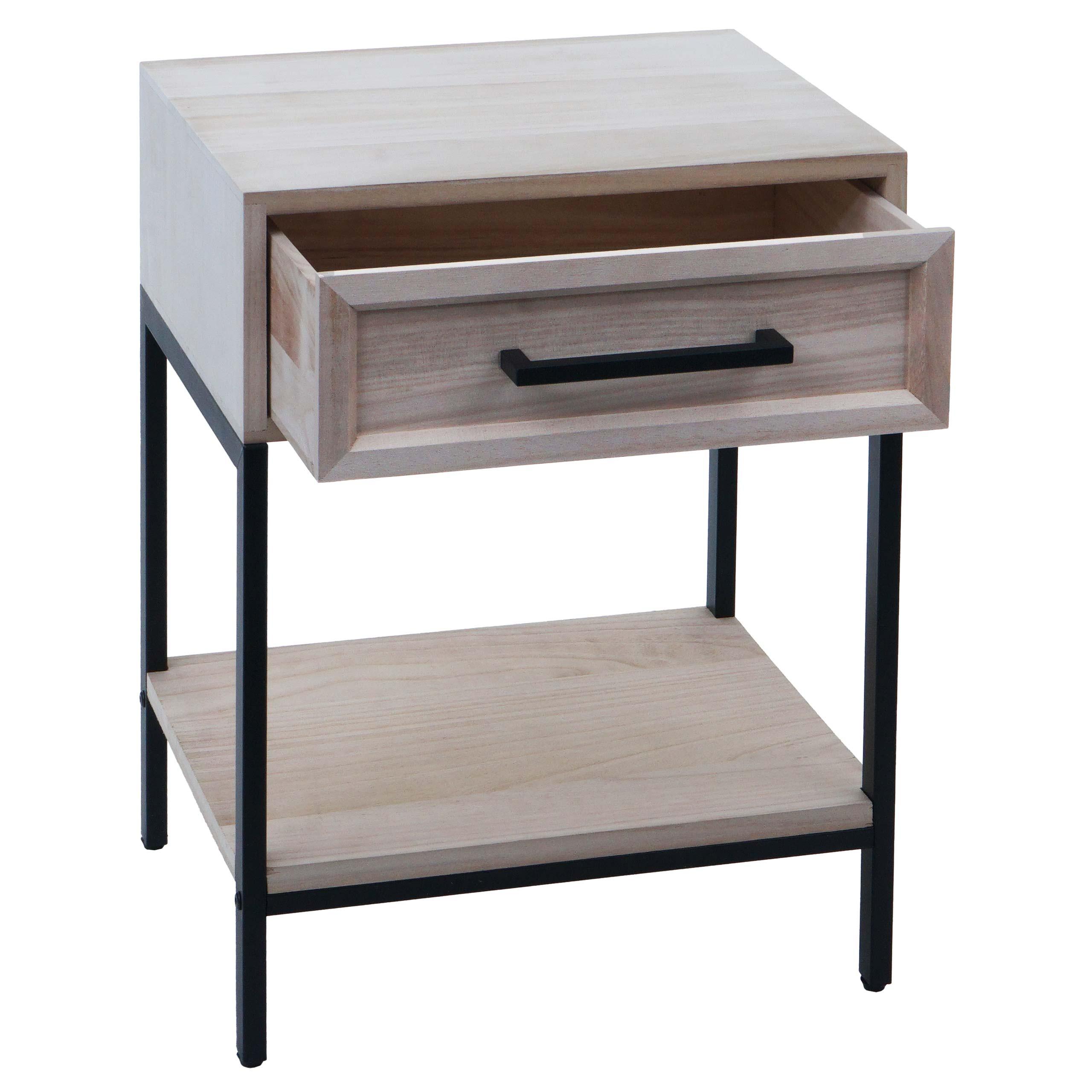 NACHTTISCH rechteckig Braun - Braun, Holz (43/59/36cm) - MCW