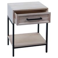 NACHTTISCH rechteckig Braun - Braun, Holz (43/59/36cm) - MCW