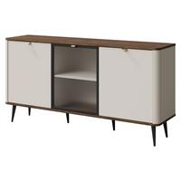 KOMMODE Marly 2D1W RE07 - Kaschmir/Goldfarben, Holzwerkstoff/Metall (160/82/40cm) - MIRJAN24