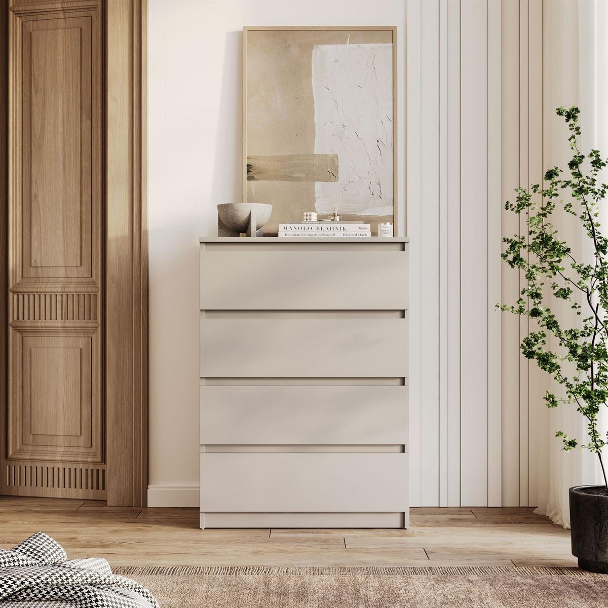 HIGHBOARD HANA M4 70 Kaschmir - Kaschmir, Holzwerkstoff (70/97/40cm) - Lookway