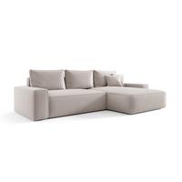 ECKSOFA Walken Mit Schlaffunktion - Weiß, Holzwerkstoff/Textil (280/185cm) - Fun Möbel
