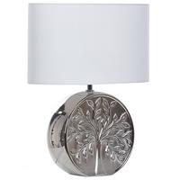 TISCHLAMPE Kherlen 20/38/48 cm - Silberfarben, Keramik (20/38/48cm) - Beliani