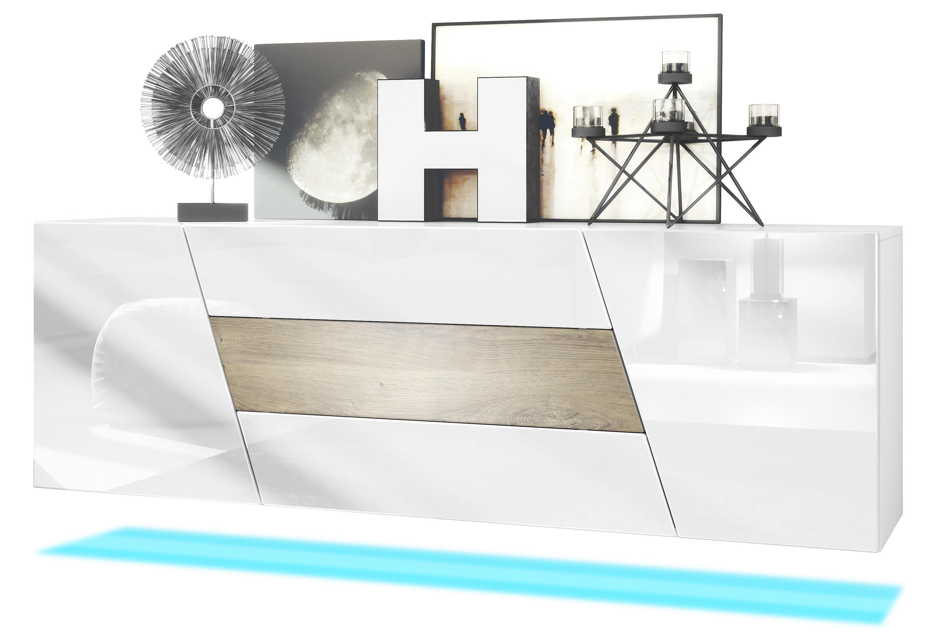 SIDEBOARD Houston Eiche Ribbeck - Alteiche, Holzwerkstoff (178/57.5/38.5cm) - Vladon