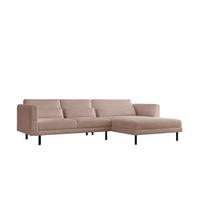 ECKSOFA Agada In Poso - Rosa, Holzwerkstoff/Textil (281/174cm) - Fun Möbel