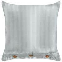 DEKOKISSEN Mintgrün 45/45 cm Sebrine - Weiß/Braun, Textil (45/45cm) - Beliani