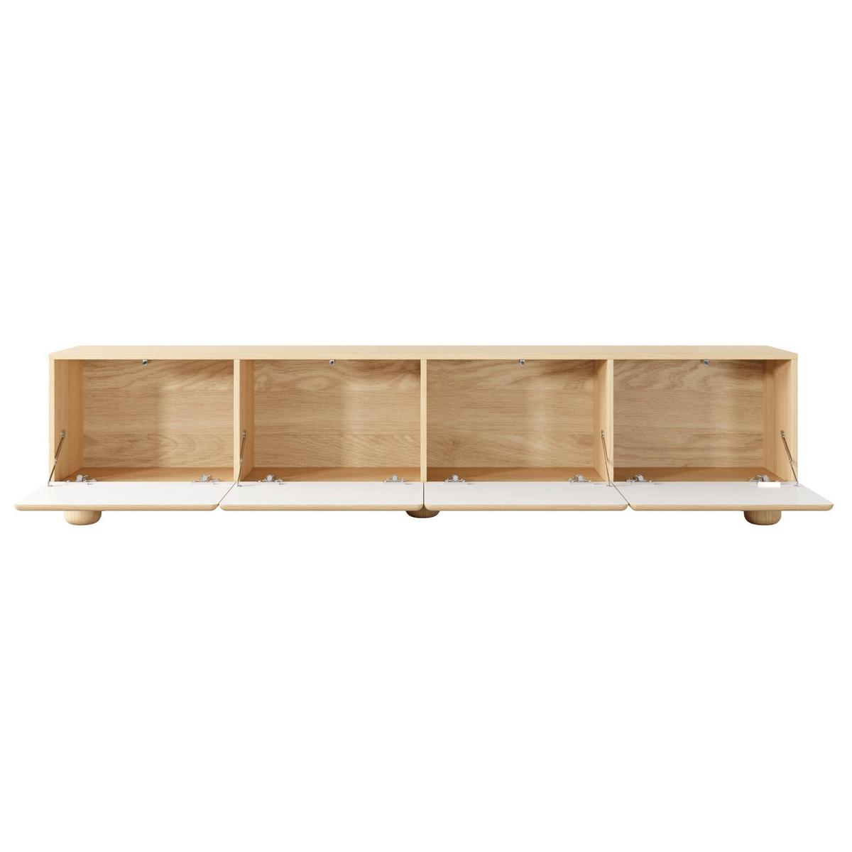 TV-LOWBOARD Lomo 199 cm - Eichefarben, Holz/Holzwerkstoff (199.7/46.7/38cm) - Selsey