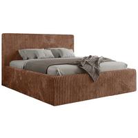 POLSTERBETT TILIANO CLASSIC 180/200 - Orange Cord - Multipocket-Matratze - Orange, Textil (180/200cm) - MKS