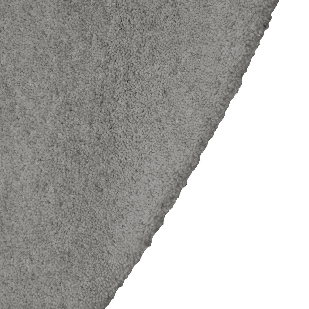 TEPPICH Dunkelgrau 140 cm Wolle Vasco - Dunkelgrau, Textil (140/140cm) - Beliani