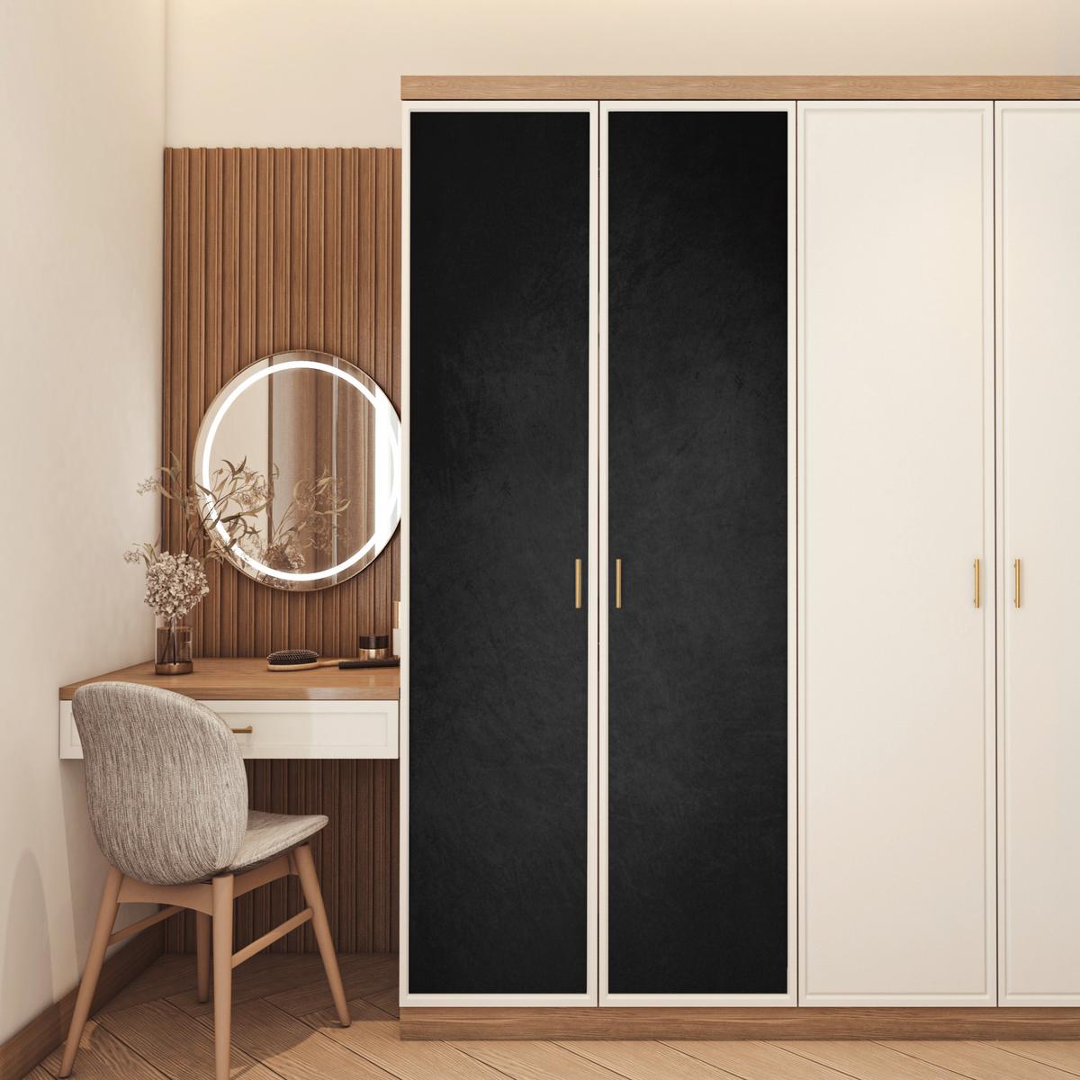 TÜRAUFKLEBER Beton - Schwarz - Grau - Strukturiert - Industriell 80x215 cm - Türtapete - Dunkelgrau, Kunststoff (80/0.1cm) - MuchoWow