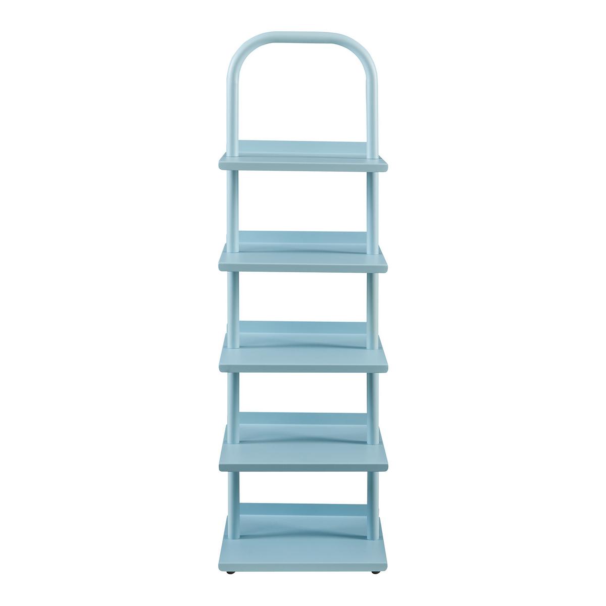 KINDERSCHUHREGAL Poytya - Blau, Metall (30/96/27cm) - [en.casa]