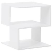 NACHTTISCH Weiß Baeuval - Weiß, Holzwerkstoff (40/40/44cm) - Beliani