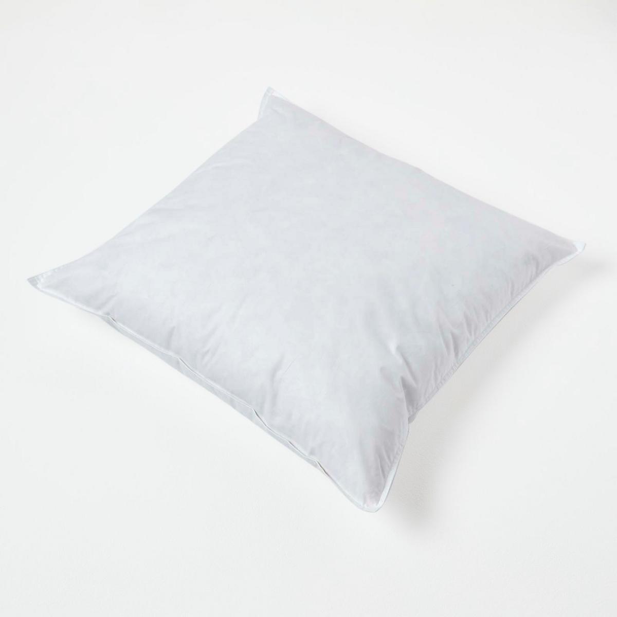 FÜLLKISSEN 55/55 cm – Enten-Daunen - Weiß, Textil (55/55cm) - Homescapes