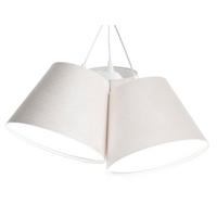 HÄNGELEUCHTE Weiß 26/19 cm - Beige, Kunststoff (26/0.8/19cm) - ONZENO