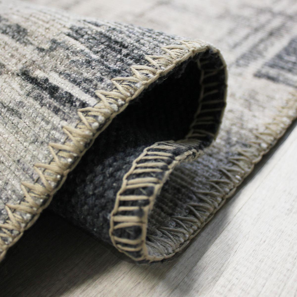 TEPPICH Waschbar HURST, abstrakt, Grau, 190 x 290 cm - Grau, Textil (290/190cm) - KADIMA DESIGN