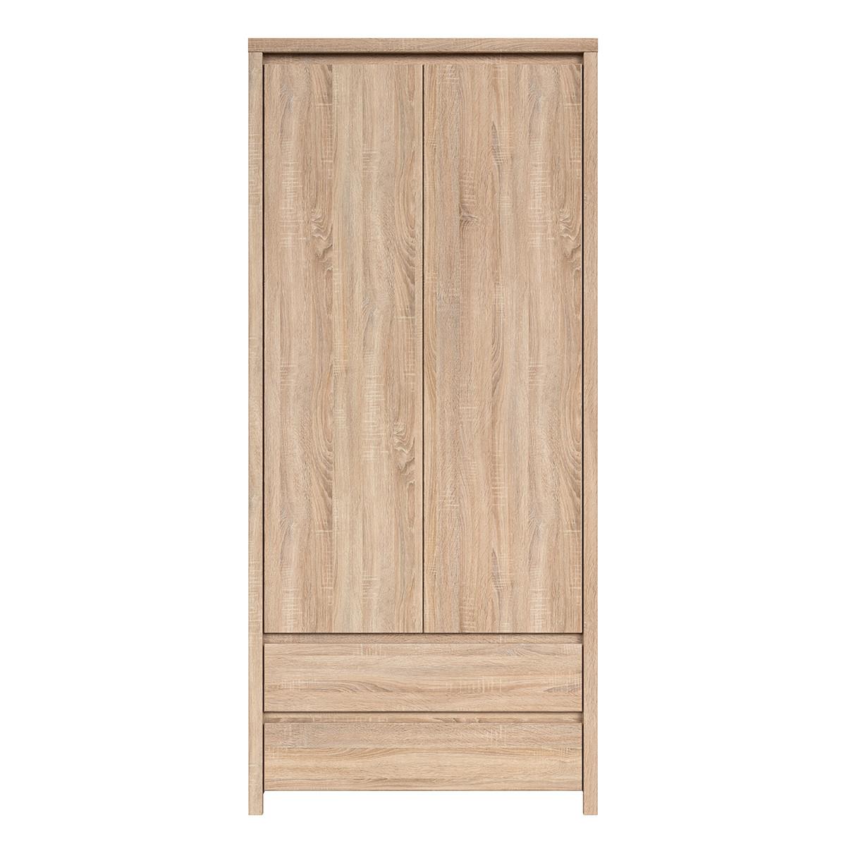 SCHRANK 2 Türen Soren Holz - Braun, Holzwerkstoff (90/200.5/55.5cm) - Petits-meubles