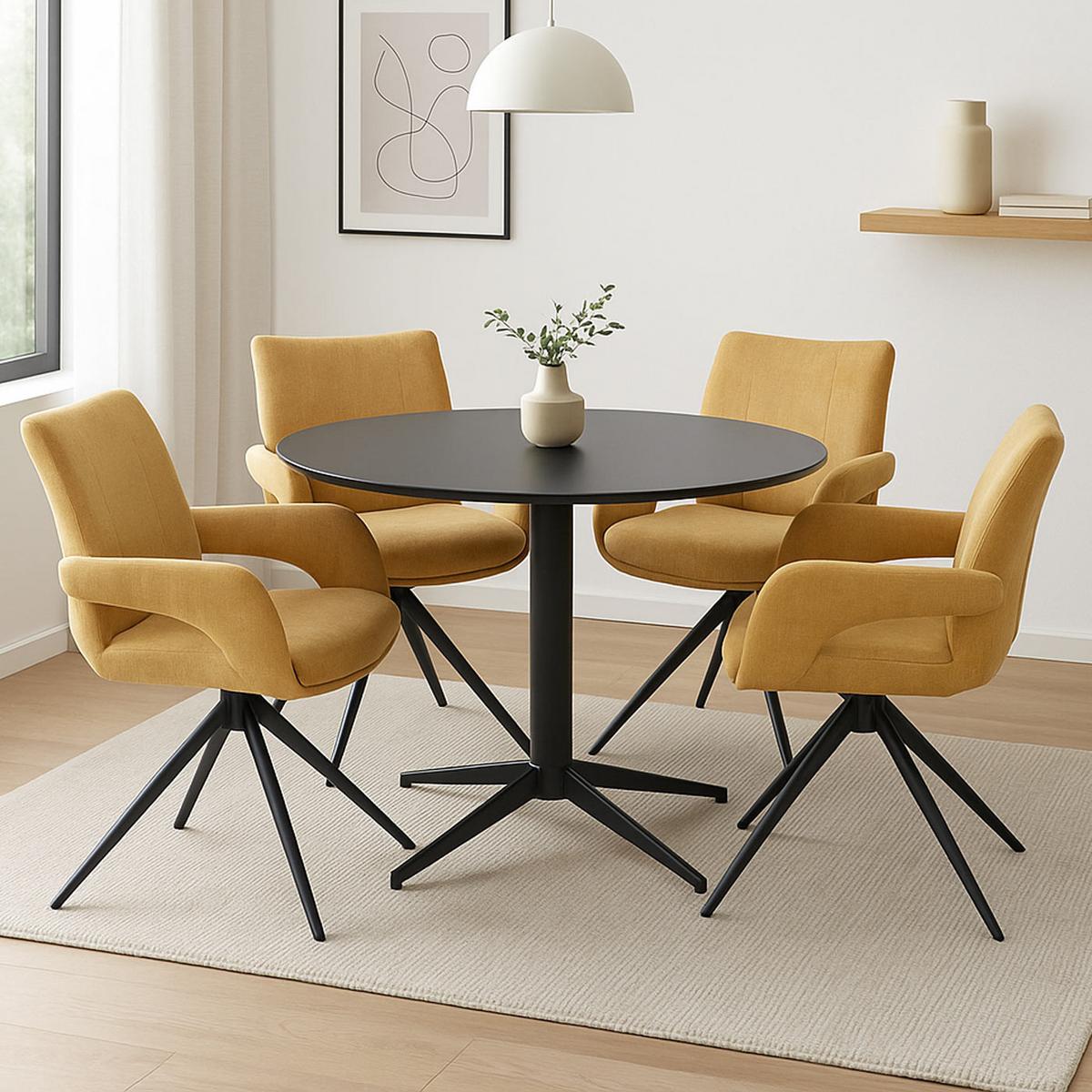 ESSZIMMERSTUHL Gelb - Currygelb/Gelb, Textil (60/90/60cm) - MCW
