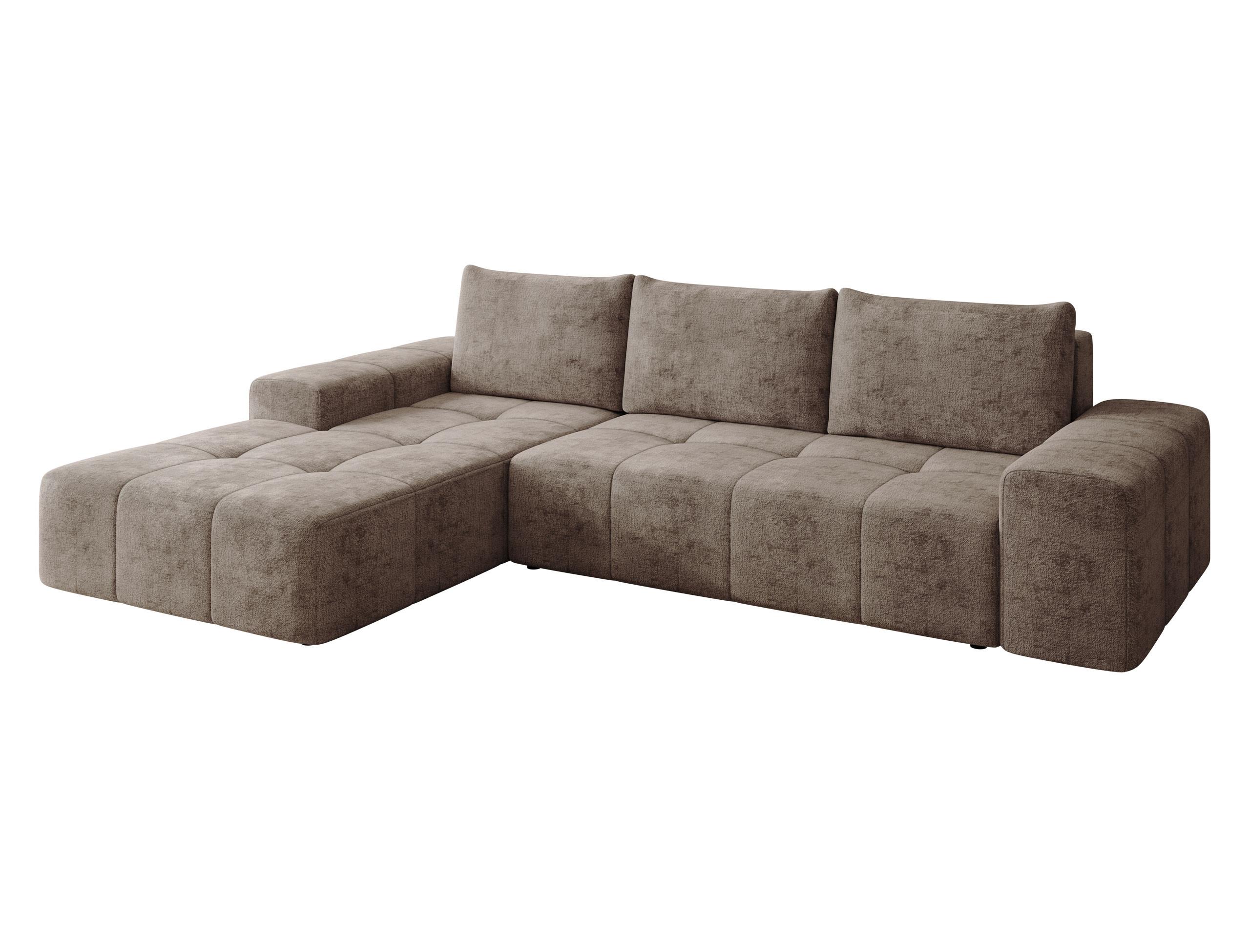 ECKSCHLAFSOFA Tonseo L, Seite: Links - Hellbraun/Schwarz, Holz/Kunststoff (275/173cm) - MIRJAN24
