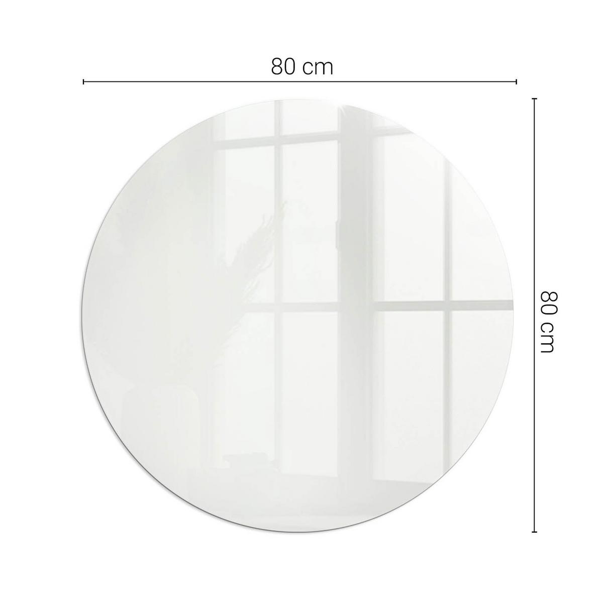 GLASPLATTE für Kamin Ø 80 cm - Grau, Glas (80/80/0.4cm) - TULUP