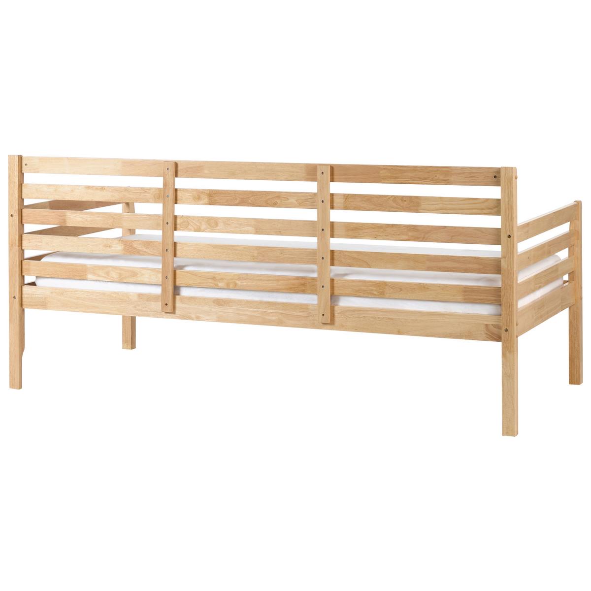 TAGESBETT Holz 90/200 cm Naturfarben Theza - Naturfarben, Holz (90/200cm) - Beliani