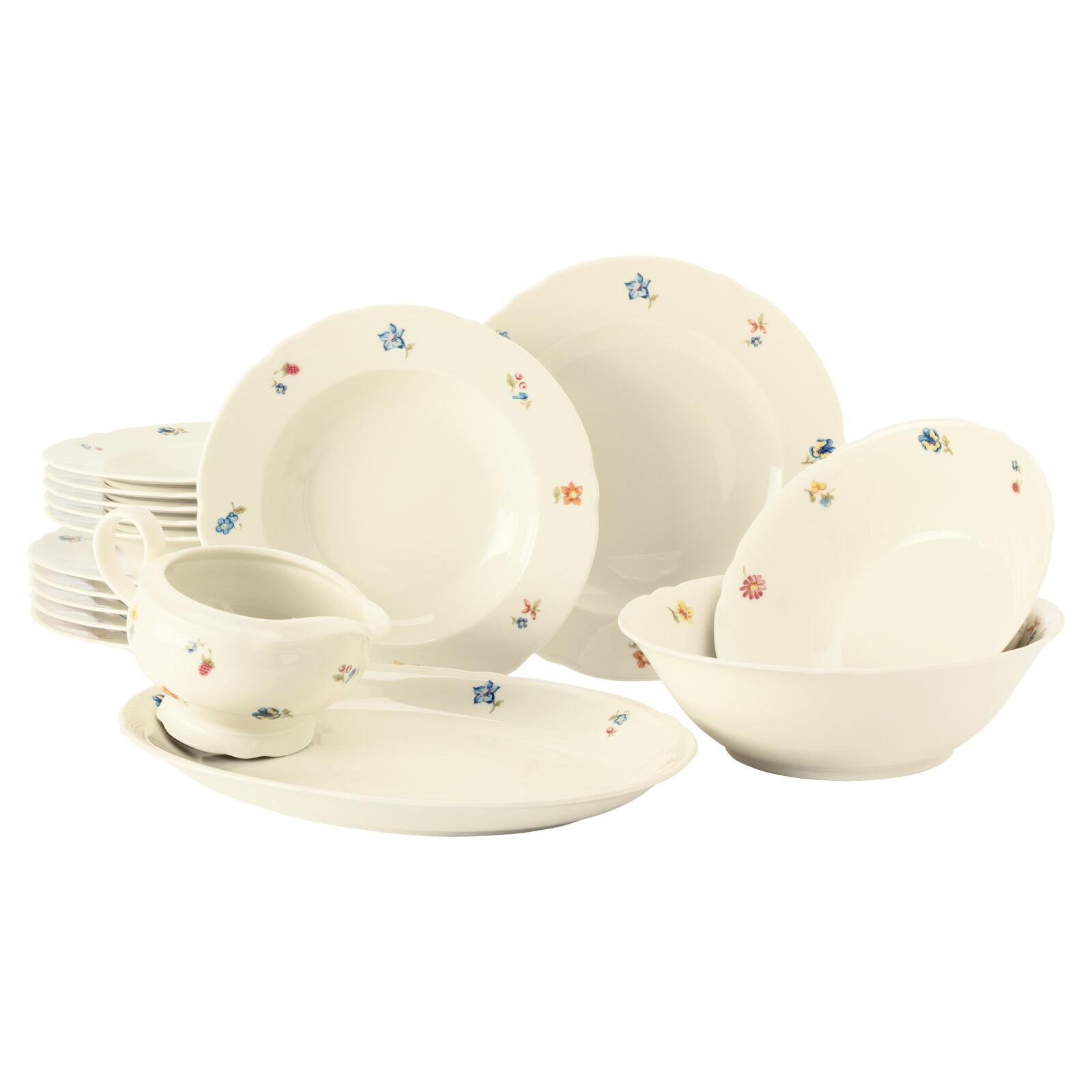 TAFELSERVICE Marieluise Blütenmeer bunt 16-tlg. - Multicolor, Keramik (29.8/28.5/36.3cm) - Seltmann Weiden