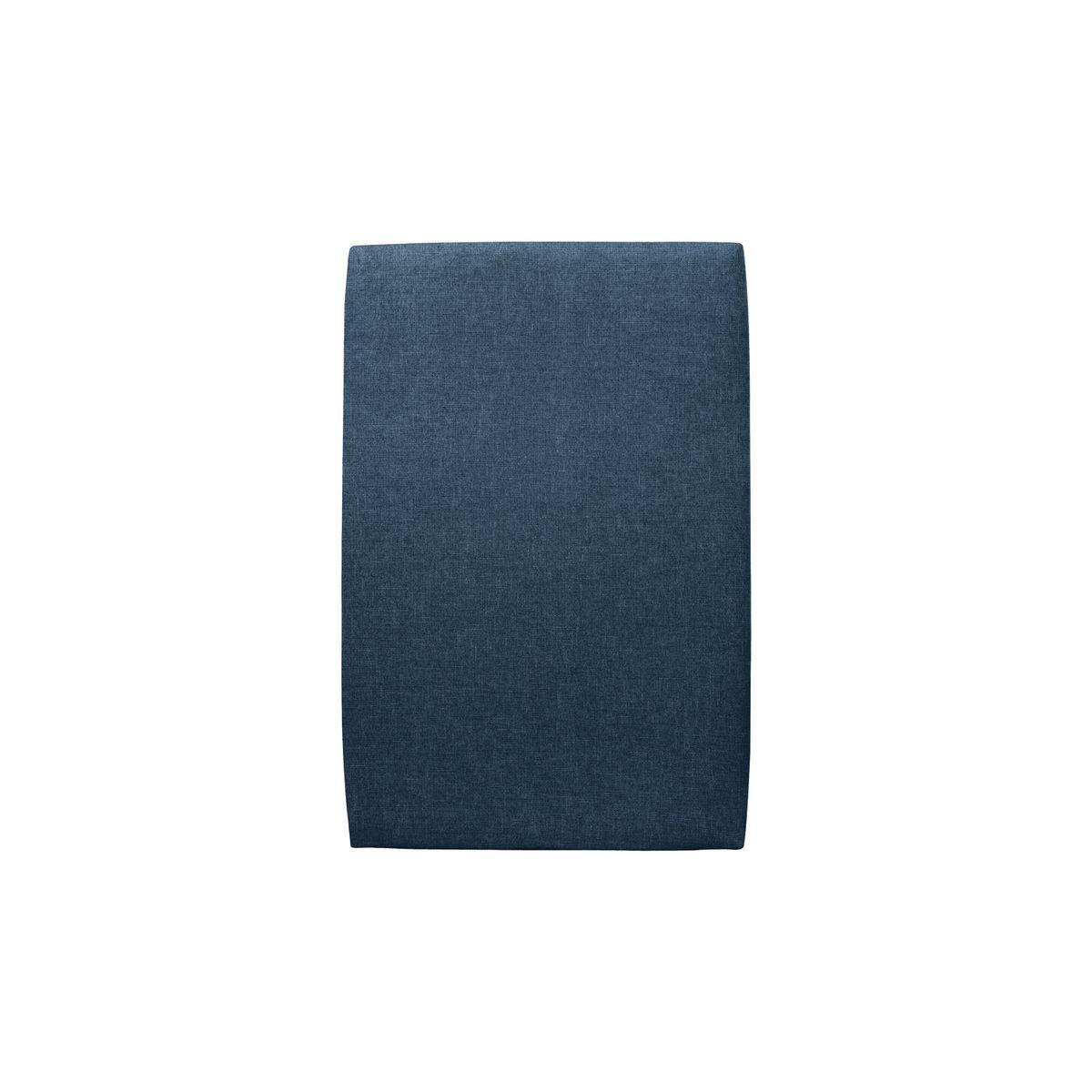 KOPFTEIL gepolstertes – ozeanblauer Stoff - 90 cm - Beige/Dunkelblau, Karton/Holz (90/120/10cm) - Sommeil de Plomb