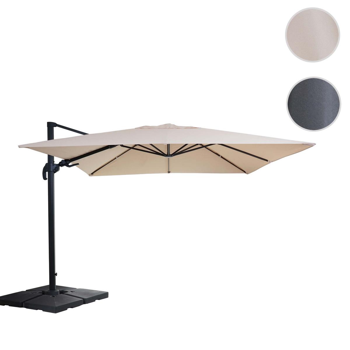 AMPELSCHIRM Cremeweiß 300/400 cm - Weiß, Textil (400/360cm) - MCW