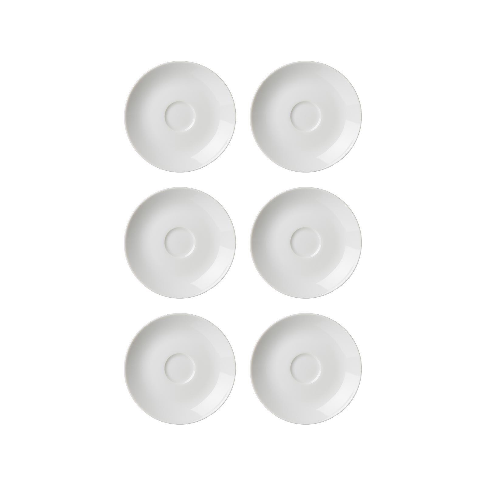 ESPRESSOUNTERTASSEN Bianco weiß ø 11.0 cm 6er Set - Weiß, Keramik (11cm) - Ritzenhoff Breker