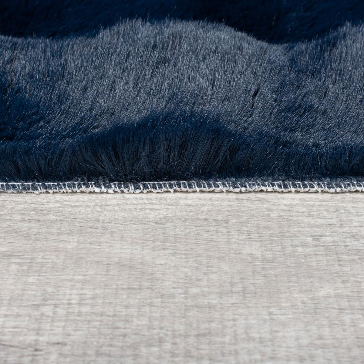 TEPPICH Waschbar LUNE, mit Struktur, Blau, 180 x 290 cm - Blau, Textil (180/290cm) - KADIMA DESIGN