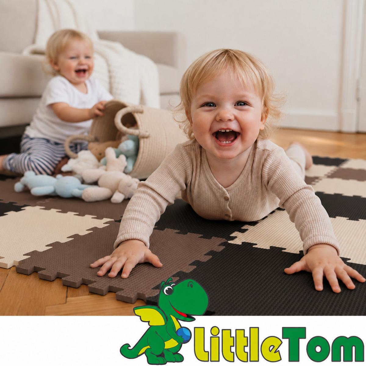 SPIELMATTE ab Null - 270/90 cm Puzzlematte Beige - Multicolor, Kunststoff (30/30cm) - Littletom