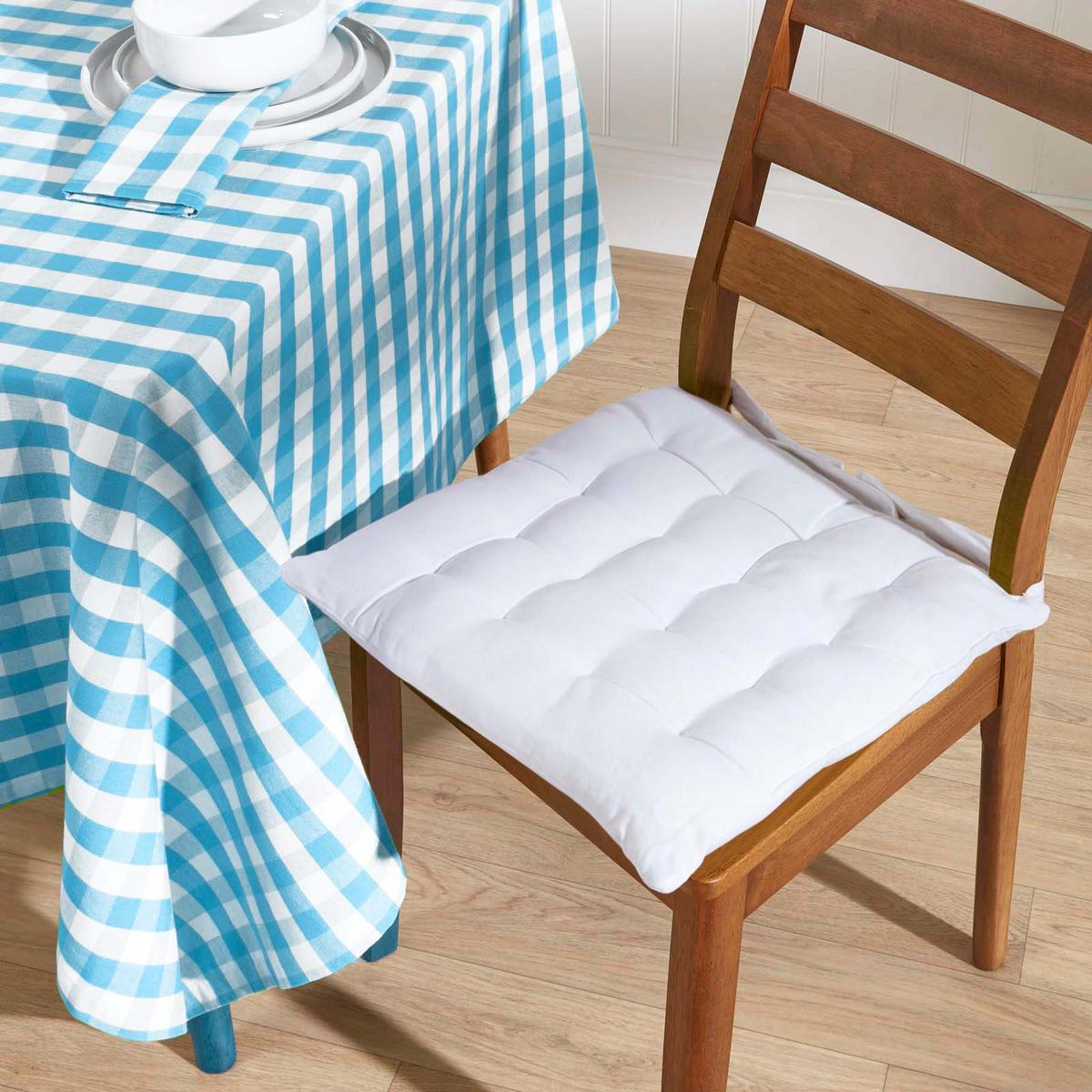 TISCHDECKE Vichy-Karo blau kariert, 137/178 cm - Blau, Textil (137/178cm) - Homescapes