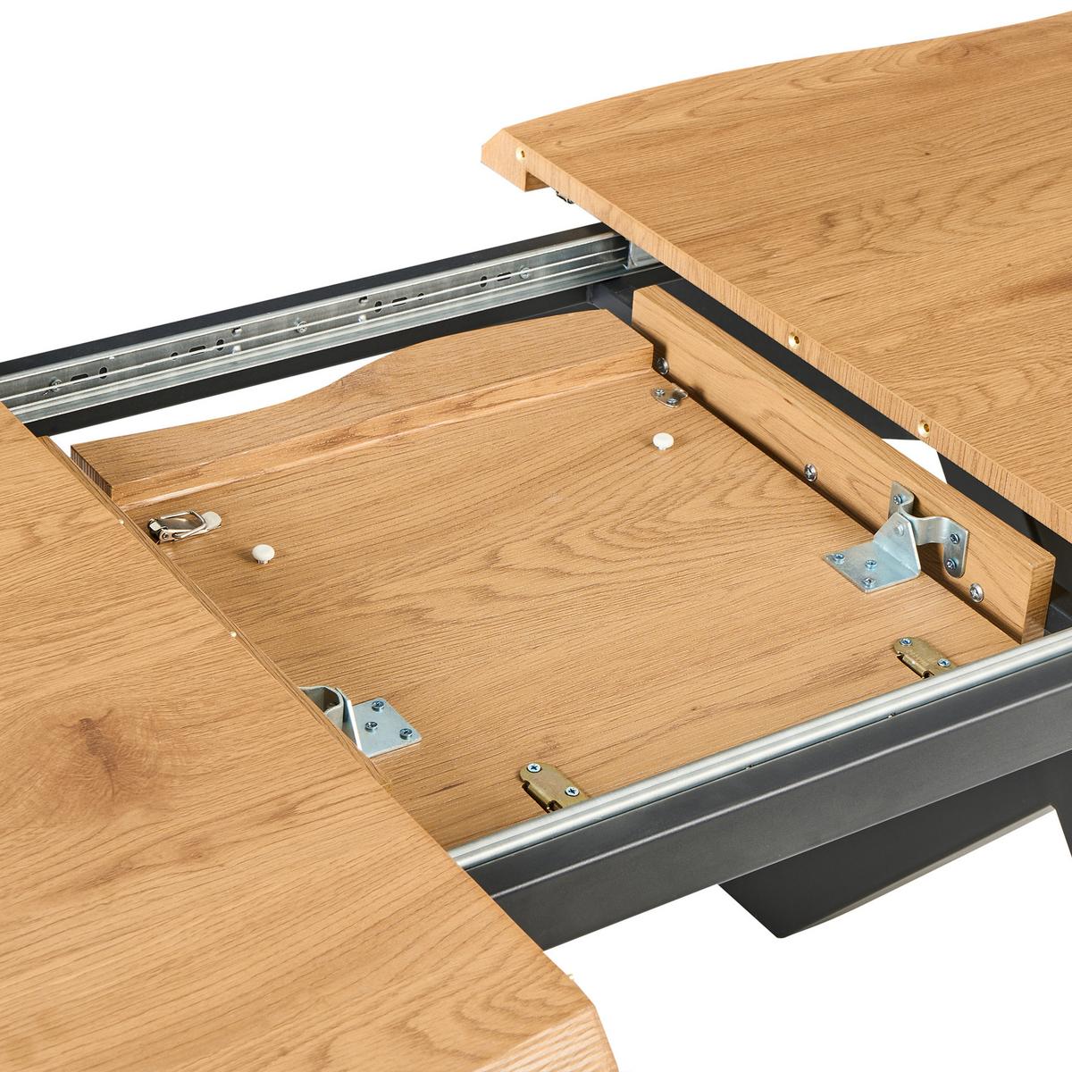 ESSTISCH ausziehbar Braun 140-180/90 cm Bronson - Braun, Holzwerkstoff (140/90/76cm) - Beliani