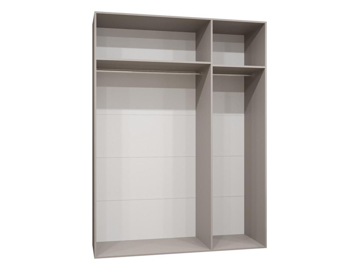 DREHTÜRENSCHRANK Mila III 150 - Goldfarben/Nussbaumfarben, Holzwerkstoff/Kunststoff (150/202/52cm) - MIRJAN24